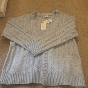 a new day Light Gray Cable Knit Cardigan